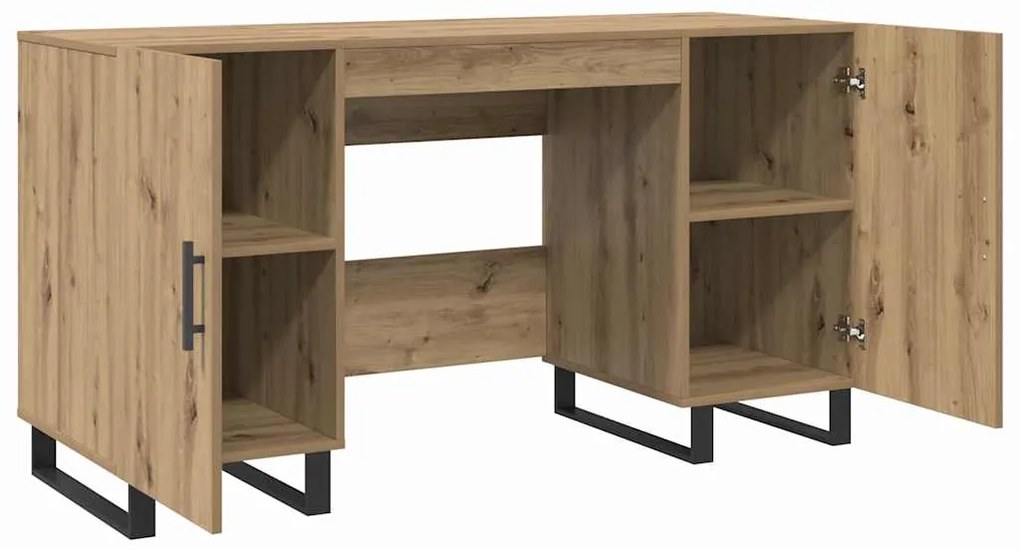 vidaXL Γραφείο artisan δρυς 140 x 50 x 75 εκ. Επεξεργασμένο ξύλο