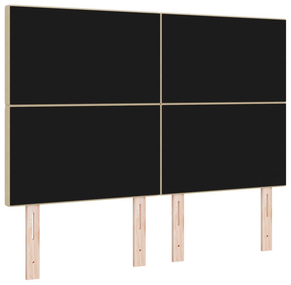 vidaXL Κεφαλάρι Ρυθμιζόμενο Ύψος Ανοιχτό γκρι 140 cm Ύφασμα Ριμπ