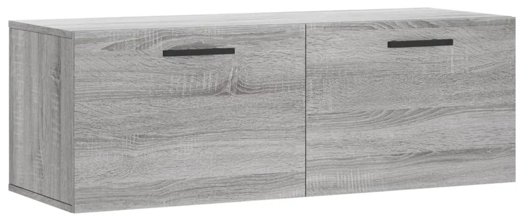 vidaXL Ντουλάπι Τοίχου Γκρι Sonoma 100x36,5x35 εκ. Επεξεργασμένο Ξύλο