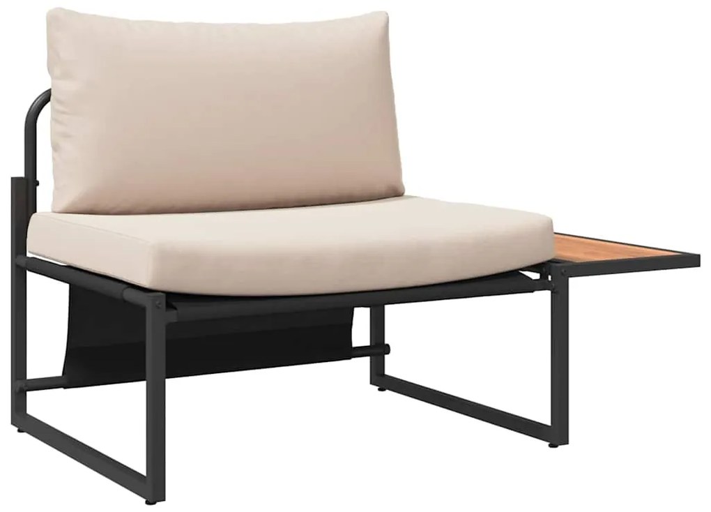 vidaXL Σετ Καναπέ Κήπου 2 pcs Taupe Ατσάλι