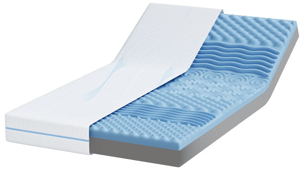 vidaXL Στρώματα Λευκό 100 x 200 cm 100% ύφασμα πολυεστέρα με τζακάρ