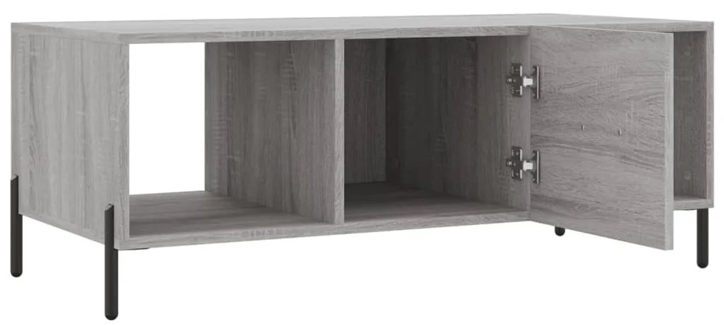 vidaXL Τραπεζάκι Σαλονιού Γκρι Sonoma 102x50x40 εκ. Επεξεργασμένο Ξύλο