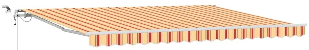 vidaXL Αυτόματη Σκίαση με LED σε Κίτρινο και Πορτοκαλί, 450x300 εκ