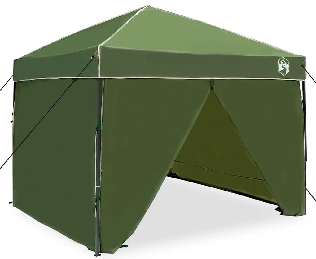 vidaXL Σκηνή Canopy Pop-up Πράσινο 250 x 250 cm ύφασμα