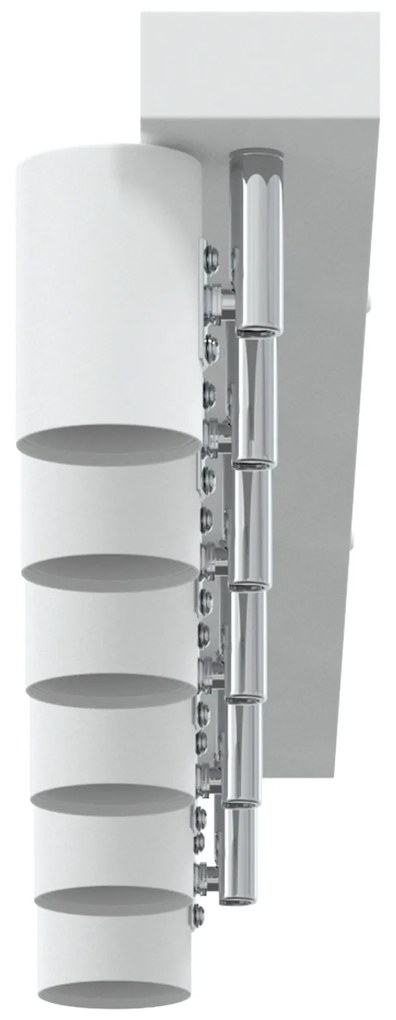vidaXL Προβολέας οροφής 6 Way Adjustable Λευκό E27