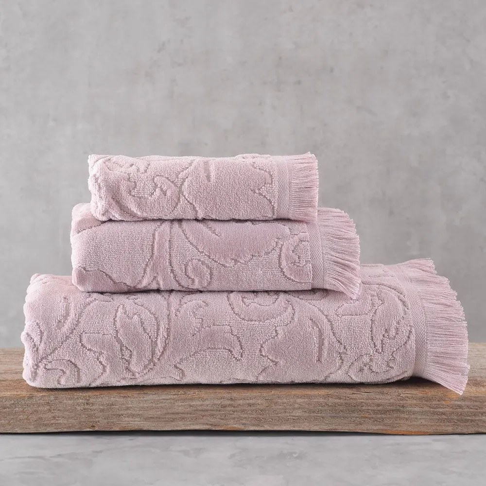 Πετσέτα Sienna Powder Ρυθμός Προσώπου 50x90cm 100% Cotton