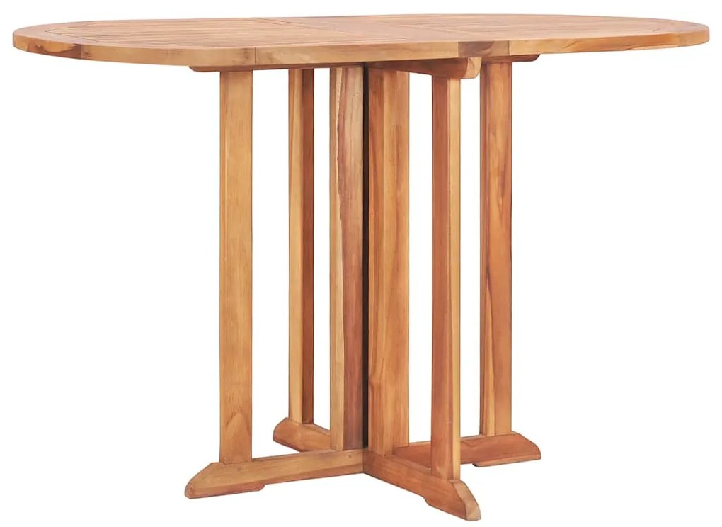 vidaXL Τραπέζι Κήπου Butterfly Πτυσσόμενο 120x70x75 εκ Μασίφ Ξύλο Teak