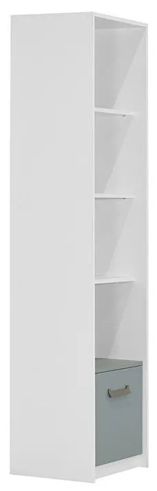 MATIS Βιτρίνα ντουλάπα Kinder 1V Λευκό Μπλε Matis643919