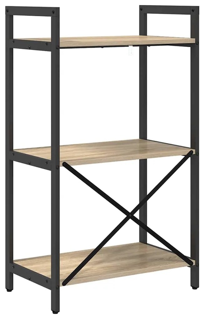 vidaXL Ράφι Βιβλίων Δρύς Sonoma 56 x 34 x 96 εκ Επεξεργασμένο ξύλο