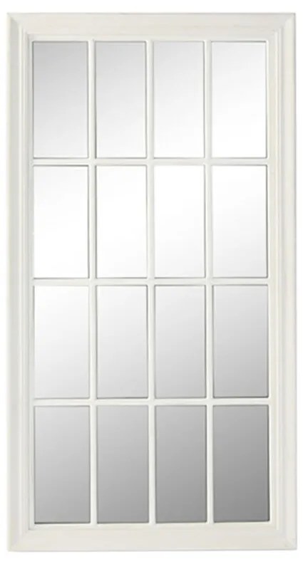Τοίχο καθρέφτη Home ESPRIT Λευκό Παράθυρο 68 x 4 x 128 cm