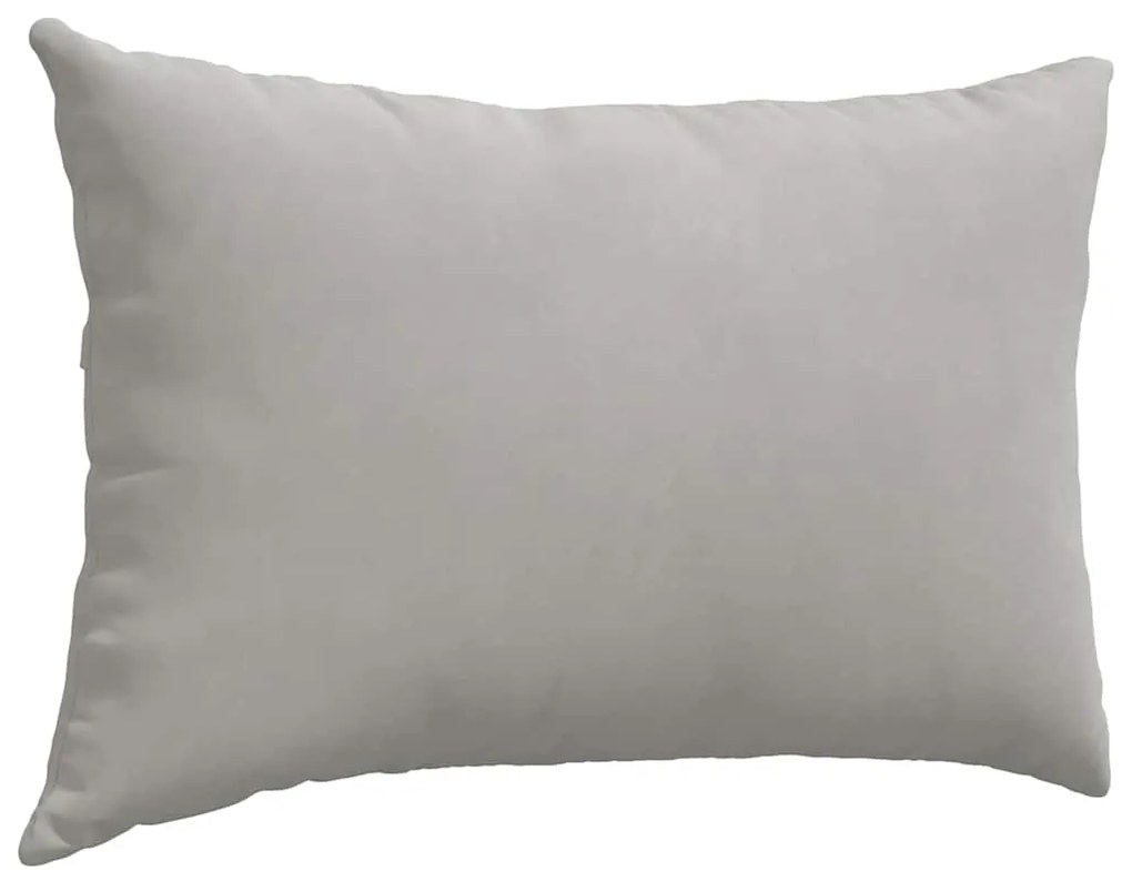 vidaXL Μαξιλάρι Καναπέ 2 pcs Ανοιχτό γκρι 60 x 40 cm ύφασμα