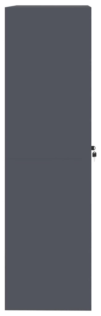 vidaXL Ντουλάπι αποθήκευσης 2 pcs Ανθρακί 90 x 40 x 140 cm