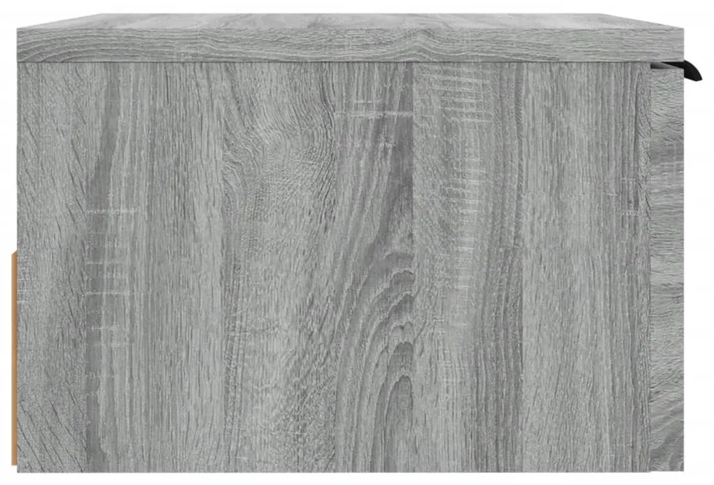 vidaXL Κομοδίνα Επιτοίχια 2 τεμ. Γκρι Sonoma 34x30x20 εκ.