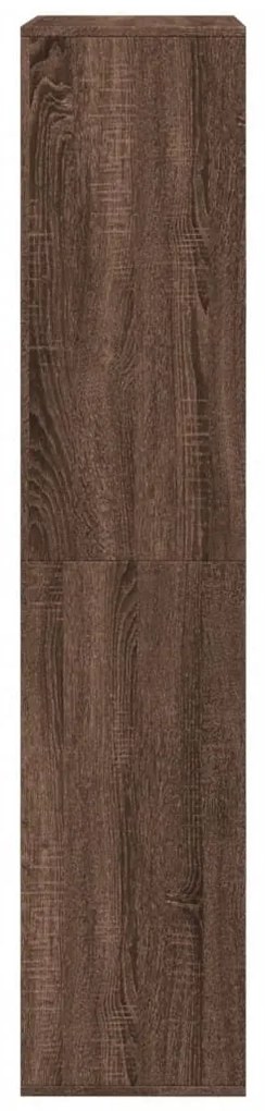 Βιβλιοθήκη Καφέ Δρυς 100x33x155,5 εκ. από Επεξεργασμένο Ξύλο - Καφέ
