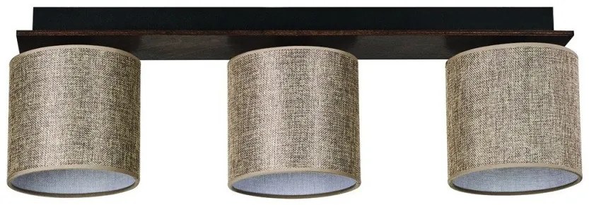 Σποτ Φωτιστικό Οροφής Τριπλό Ε27 20x70 Arkolight-3420-3/3-Καφέ 3420-3/3