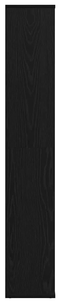 vidaXL Διαχωριστικό Δωματίου με ράφι Μαύρη Οξυά 100 x 24 x 140 εκ.