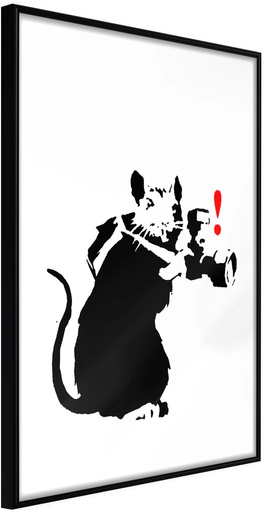 Αφίσα - Banksy: Rat Photographer - 30x45 - Μαύρο - Χωρίς πασπαρτού