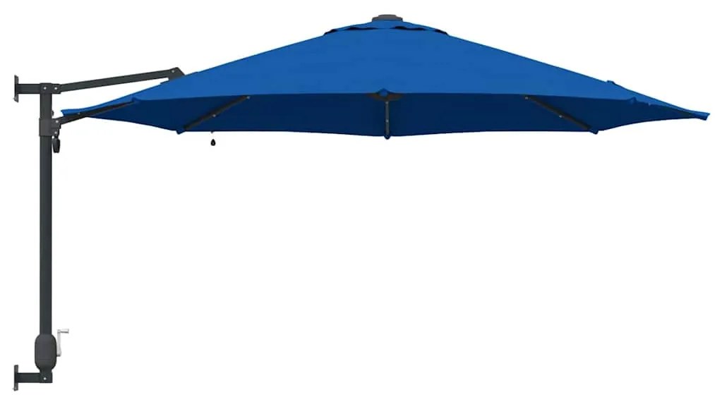 vidaXL Ομπρέλα Κήπου Μπλε, Μαύρο 248 x 248 x 148 εκ.