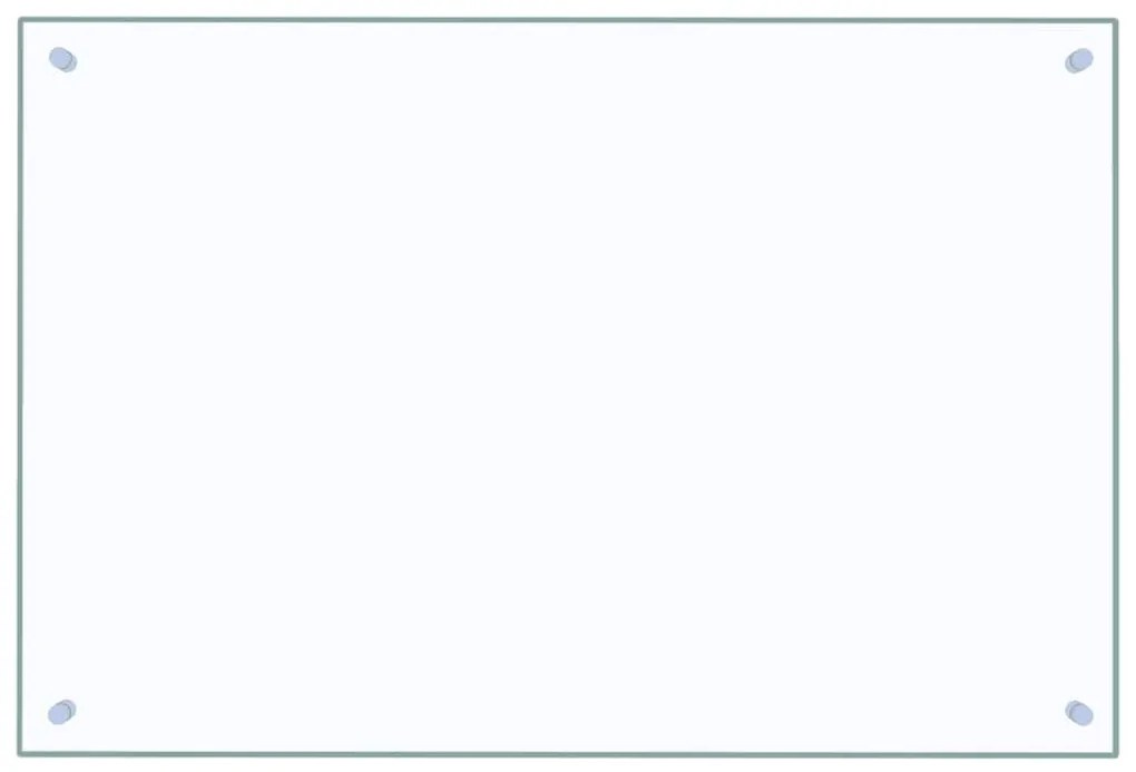 vidaXL Πλάτη Κουζίνας Διαφανής 90 x 60 εκ. από Ψημένο Γυαλί