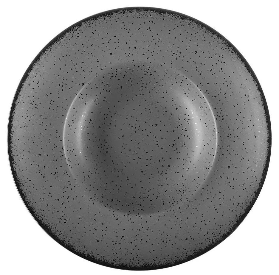 Πιάτο Ζυμαρικών Πορσελάνινο Terra Grey 27cm - Estia