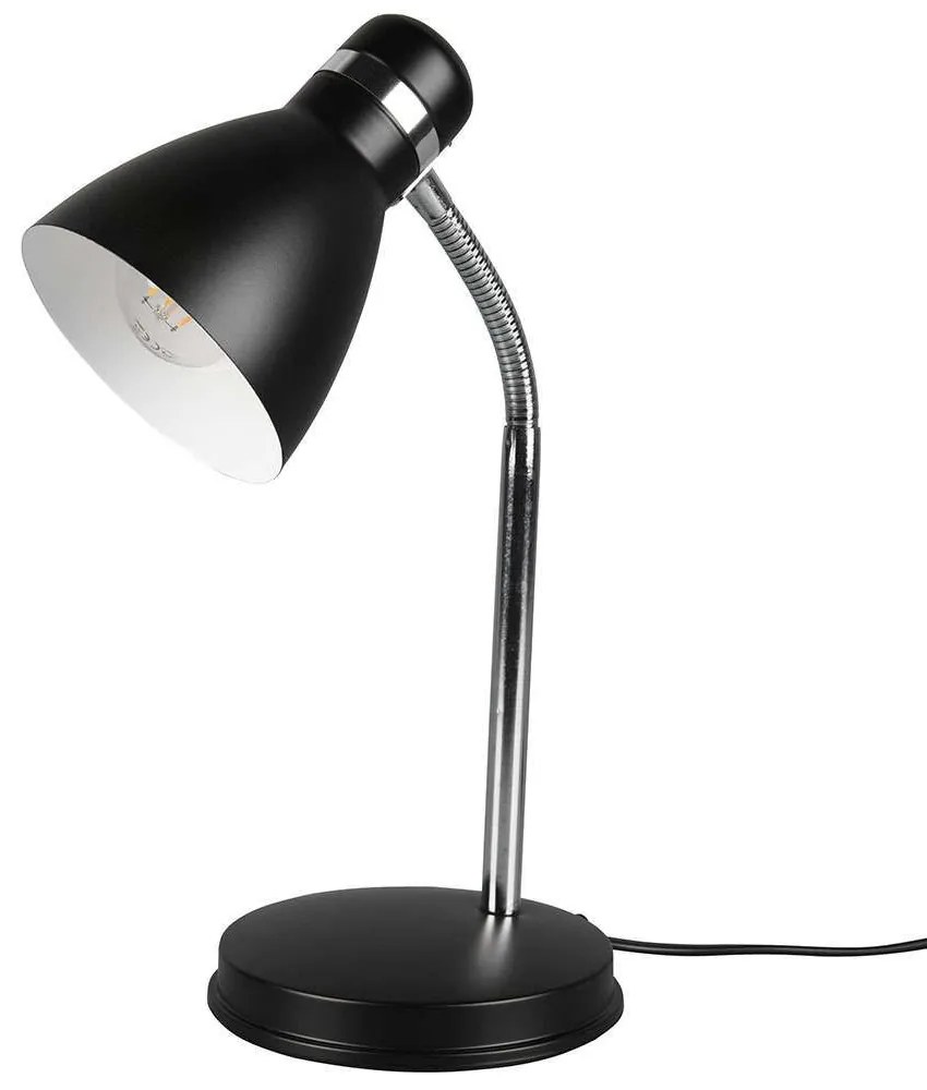 Φωτιστικό Επιτραπέζιο Harvey R50731032 14x33cm 1xE27 10W Nickel-Black RL Lighting