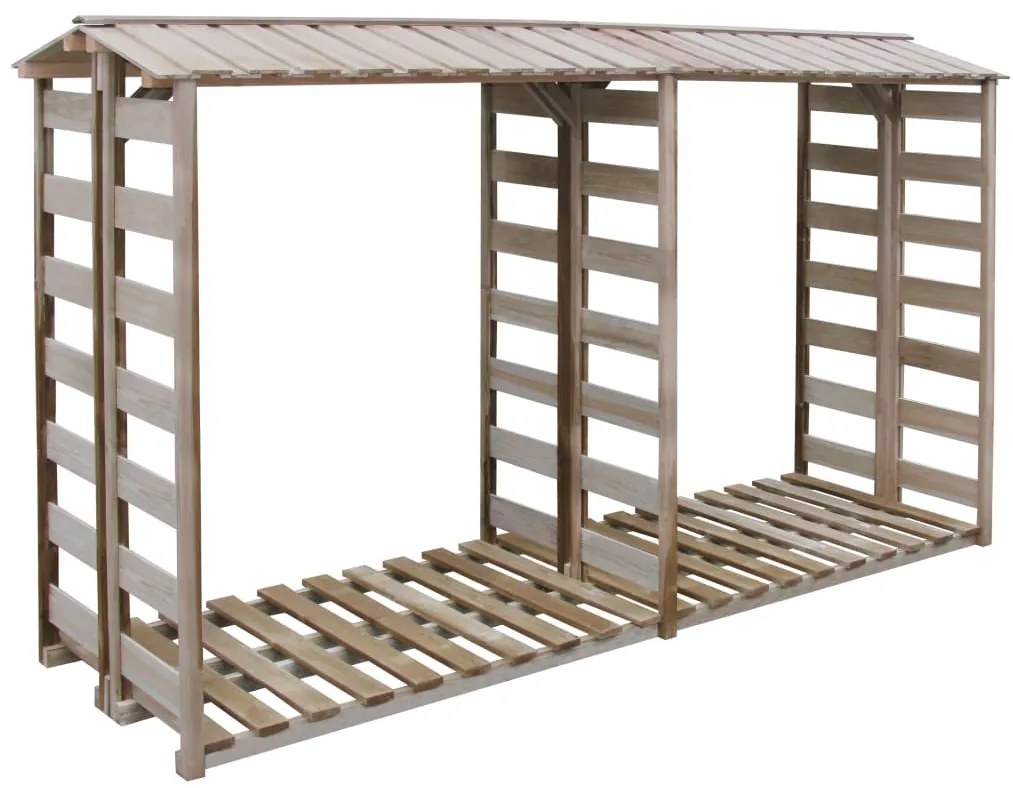 vidaXL Υπόστεγο Αποθήκευσης Καυσόξυλων 300x90x176 εκ. Εμποτισμ. Πεύκο