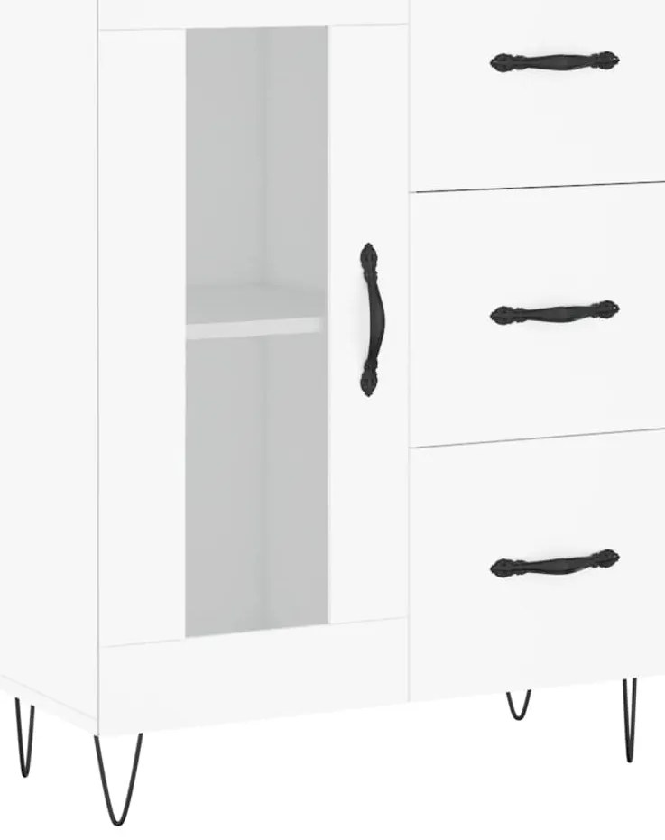 vidaXL Ντουλάπι Λευκό 69,5x34x180 εκ. από Επεξεργασμένο Ξύλο