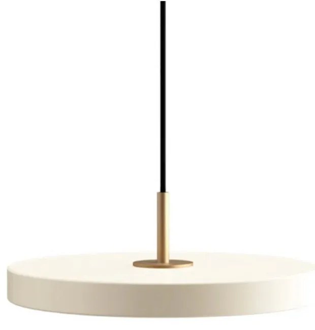 Φωτιστικό Οροφής Asteria Plus Mini Brass 2288 Φ31x10.5cm Led 1200lm 18W 2400-3000k Pearl White Umage