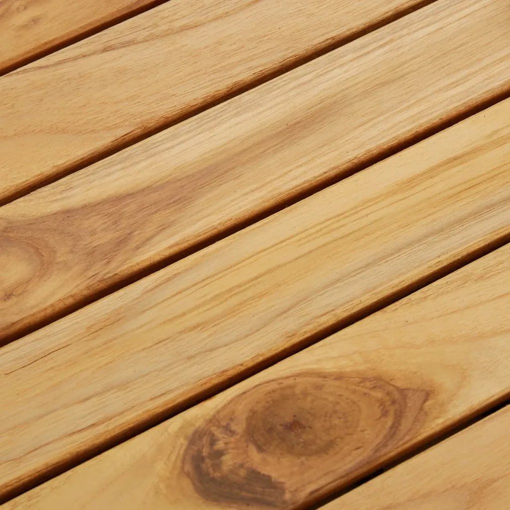 Πλακάκια Deck 20 τεμ. 30 x 30 εκ. από Μασίφ Ξύλο Teak - Καφέ