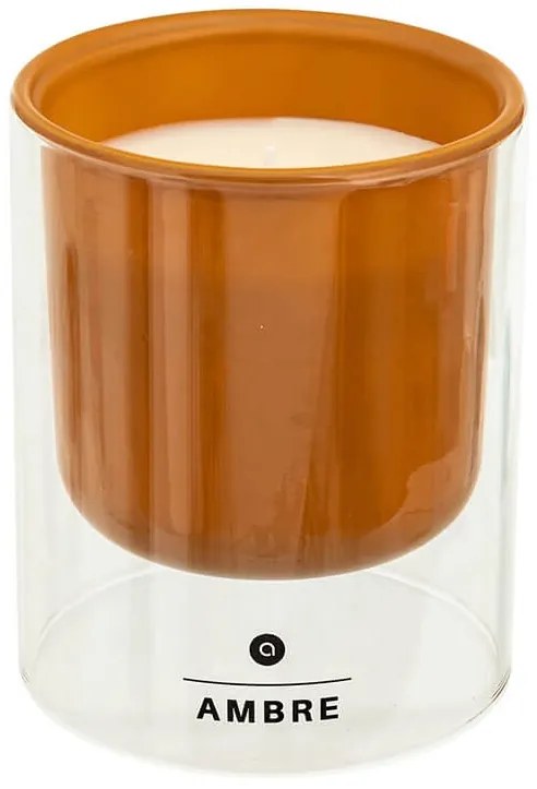 Αρωματικό κερί Ilan Αtmosphera με διάρκεια καύσης 40 ώρες, άρωμα Amber και διαστάσεις 9x11.1cm
