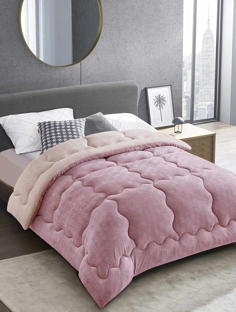 Κουβερτοπάπλωμα STARLIGHT PINK Ροζ Κουβερτοπάπλωμα King: 240 x 260 εκ. MADI