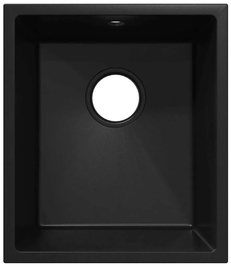 vidaXL Σιντρινο κουζίνας Μαύρο 38 x 44 x 20 εκ. Γρανίτης