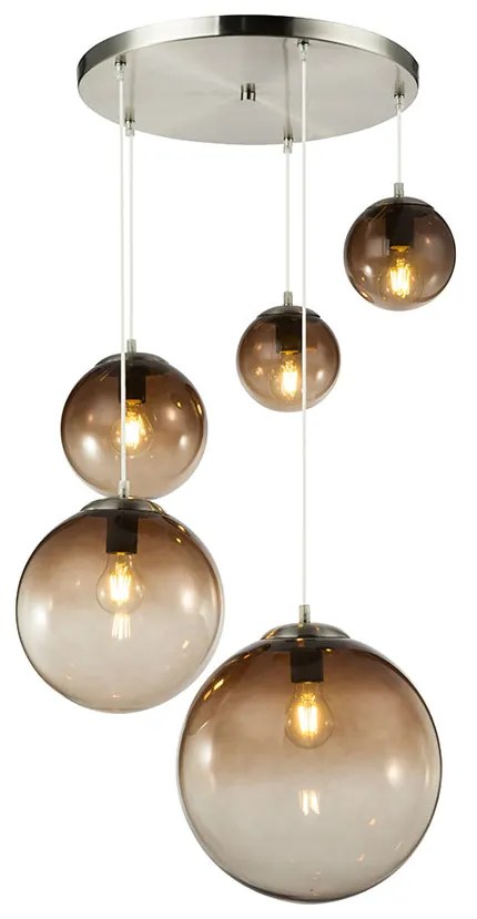 Κρεμαστό Φωτιστικό Globo Lighting Varus 15861-5 Χρώμιο