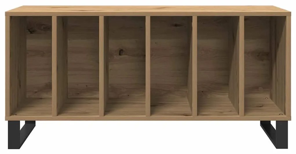 vidaXL Ντουλάπι δίσκων βινυλίου με ράφι artisan δρυς 100 x 38 x 48 εκ.