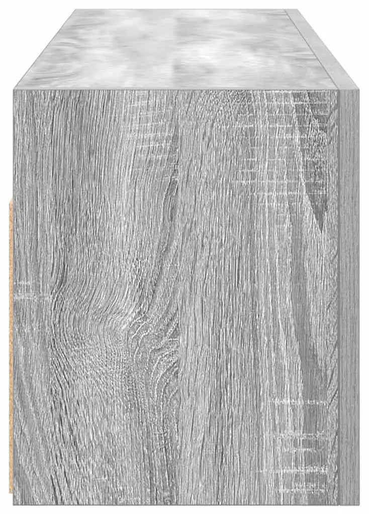 Ντουλάπι τοίχου μπάνιου Γκρι Sonoma 100x25x30 cm - Γκρι