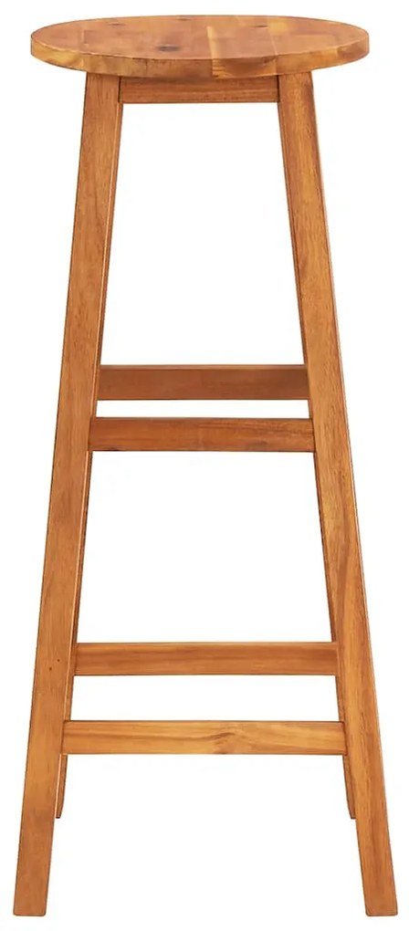 vidaXL Σκαμπό Μπαρ 2 τεμ. από Μασίφ Ξύλο Ακακίας