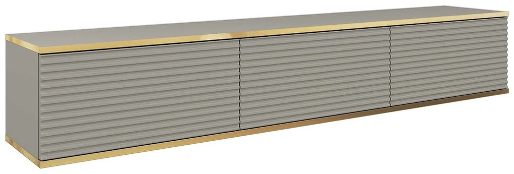 Lh-homefurniture Κρεμαστό έπιπλο τηλεόρασης ORO_MDF γκρι 175x30x32cm P_ORO_BTV_Sz_MDF