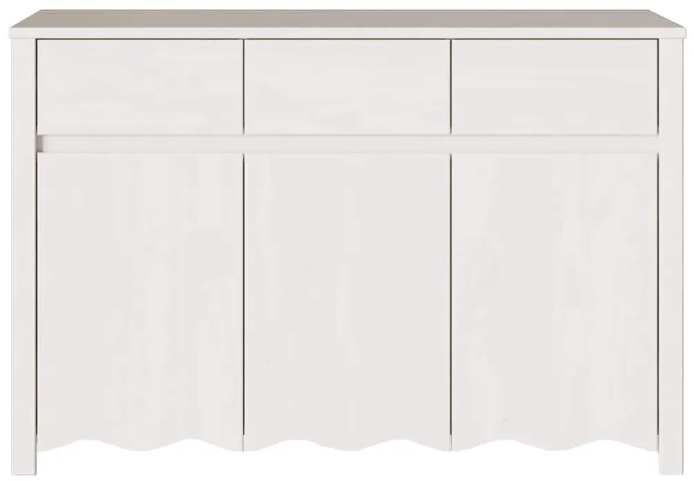 vidaXL Πλαϊνόγραφείο Drammen Λευκό 114 x 43 x 75.5 εκ