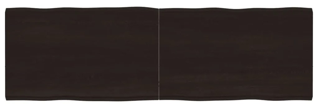 vidaXL Επιφ Τραπεζιού Αν Καφέ 160x50x(2-4)εκ.Ακατέργ. Μασίφ Ξύλο Δρυός