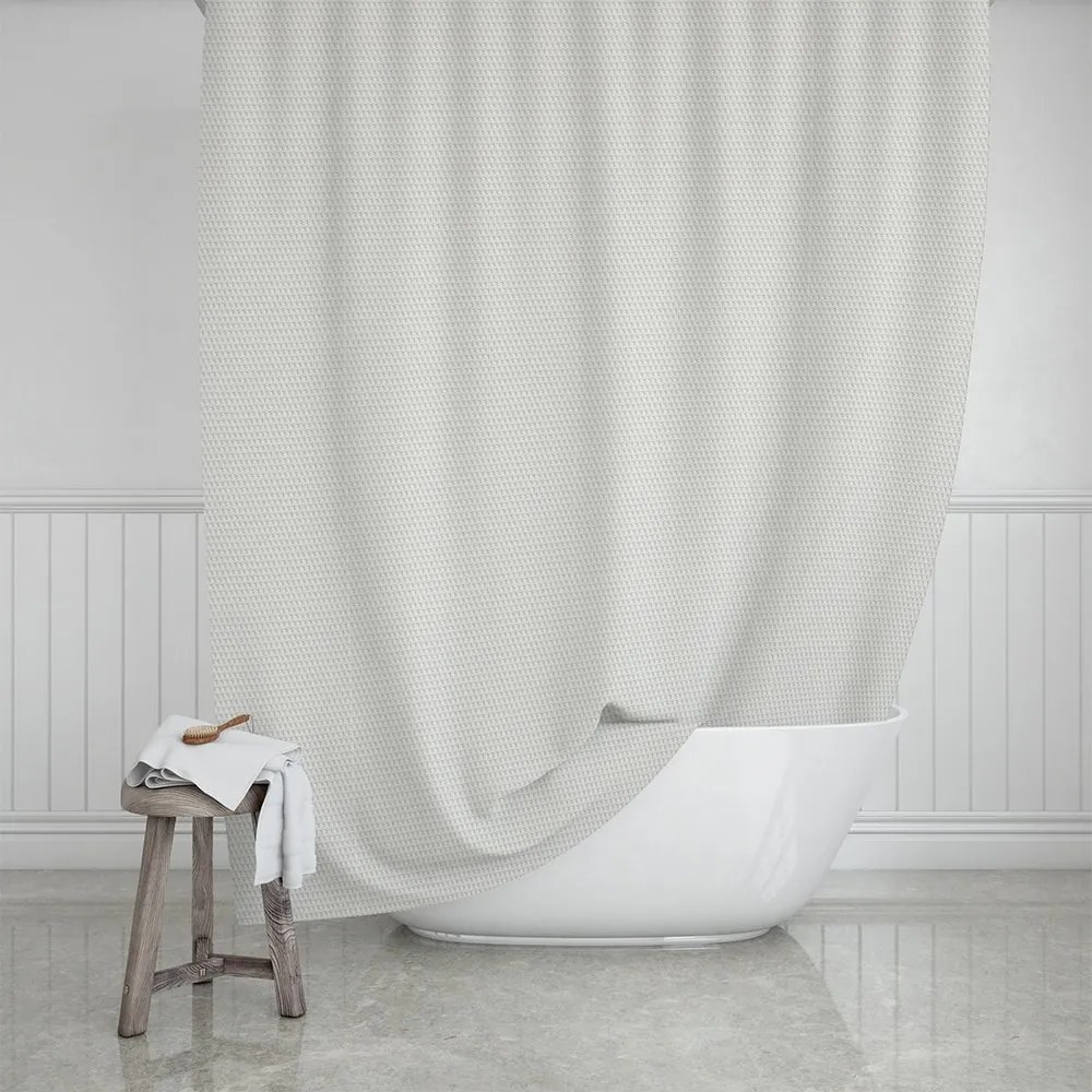 Κουρτίνα Μπάνιου Camellia 02-28084 180x200cm Pearl Estia 180Πx200Υ Πολυέστερ