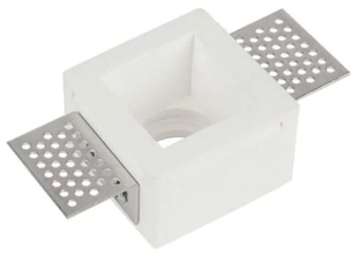 Σποτ Χωνευτό Γυψοσανίδας S047 1 x GU10 max 50W White Τετράγωνο Plaster