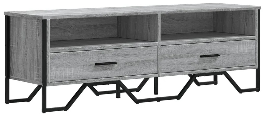 vidaXL Έπιπλο Τηλεόρασης Γκρι Sonoma 122x34x41 εκ. από Επεξεργ. Ξύλο