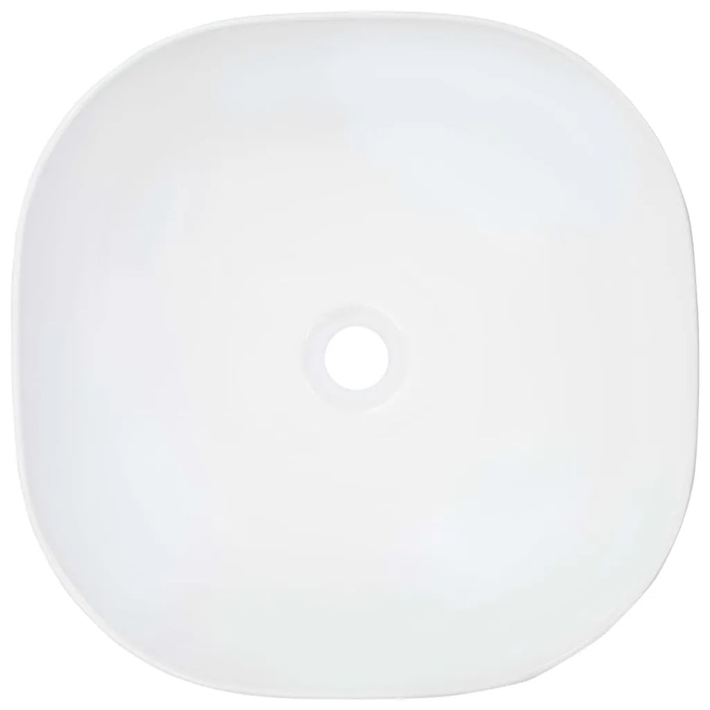 vidaXL Νιπτήρας Λευκός 42,5 x 42,5 x 14,5 εκ. Κεραμικός