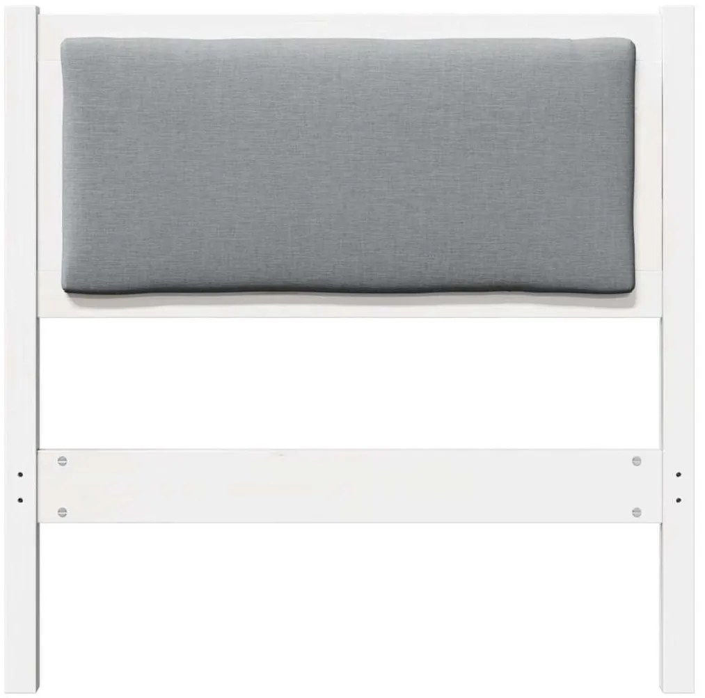 vidaXL Κεφαλάρι Άλλο Λευκό 75 cm Μασίφ ξύλο πεύκου