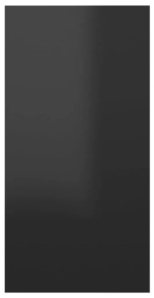 vidaXL Έπιπλα Τηλεόρασης 2 τεμ. Γυαλ. Μαύρα 30,5x30x60εκ. Μοριοσανίδα