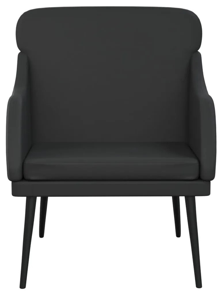 vidaXL Πολυθρόνα Μαύρη 63 x 76 x 80 εκ. από Συνθετικό Δέρμα