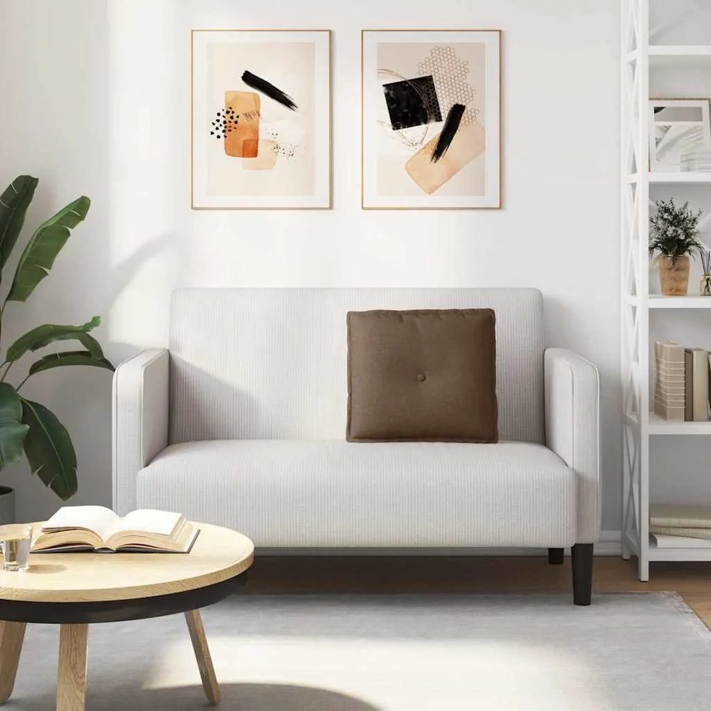 vidaXL Μαξιλάρι Πλάτης Καφέ 50 x 19 x 45 εκ ύφασμα