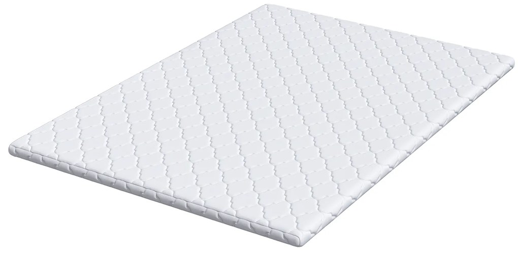 vidaXL Στρώματα Λευκό 140 x 200 cm Πολυεστέρας χωρίς κόλλα