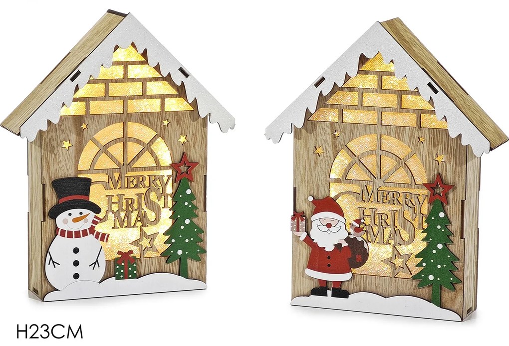 Χριστουγεννιάτικη Διακόσμηση Φωτιζόμενη 23cm Σε 2 Σχέδια