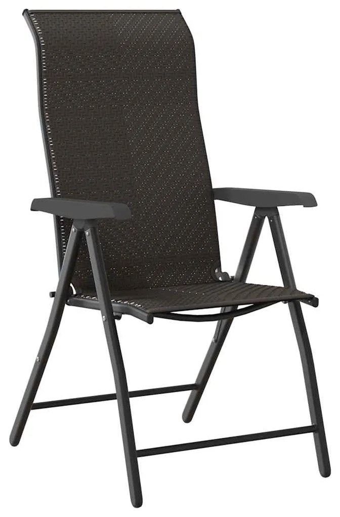 vidaXL Σέτ φαγητού για κήπο 5 pcs Μαύρος καφές